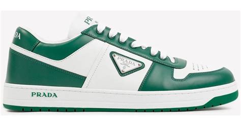 prada downtown sneakers green|prada sneakers for women.